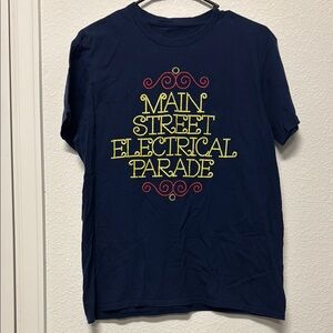 Hanes Blue Short Sleeve Tee with Decorative Design